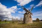 Sweden-Gotland Island-Botvatte-old windmill Art Print